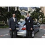 Fürst Albert II. erhielt Schlüssel für BMW Hydrogen 7. Übergabe im Rahmen der Umweltmesse EVER MONACO.
