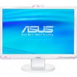 Flower Power: Cooler, weißer Monitor mit Blumendekor von ASUS